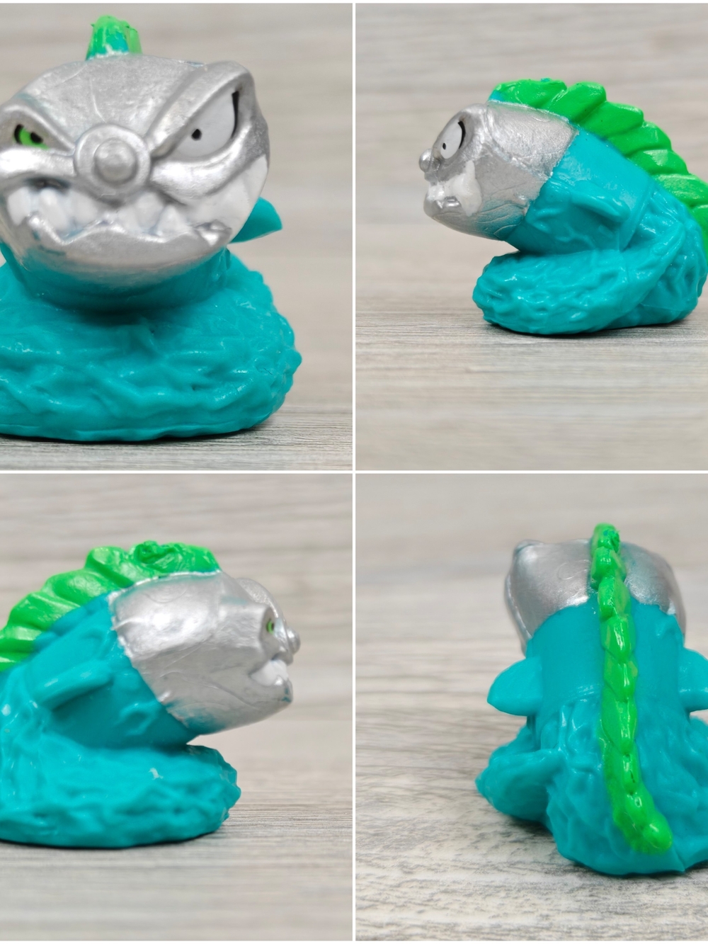 MrBeast Lab Swarms Alpha Series 1 Guppy Micro Beast Mini Figure Teal Silver